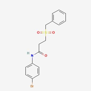 3-(benzylsulfonyl)-N-(4-bromophenyl)propanamide