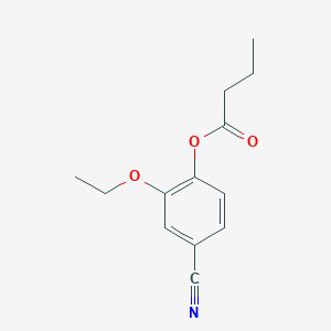 4-cyano-2-ethoxyphenyl butyrate