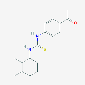 molecular formula C17H24N2OS B4193513 N-(4-acetylphenyl)-N'-(2,3-dimethylcyclohexyl)thiourea 