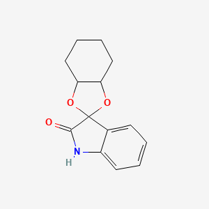molecular formula C14H15NO3 B4193571 3a,4,5,6,7,7a-hexahydrospiro[1,3-benzodioxole-2,3'-indol]-2'(1'H)-one 