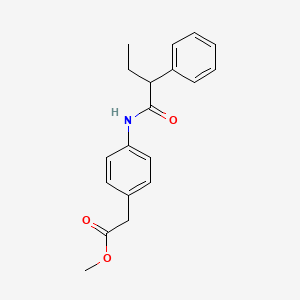 methyl {4-[(2-phenylbutanoyl)amino]phenyl}acetate