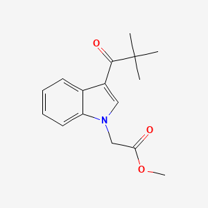 molecular formula C16H19NO3 B4193697 methyl [3-(2,2-dimethylpropanoyl)-1H-indol-1-yl]acetate 