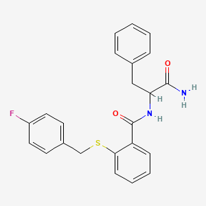 N-{2-[(4-fluorobenzyl)thio]benzoyl}phenylalaninamide