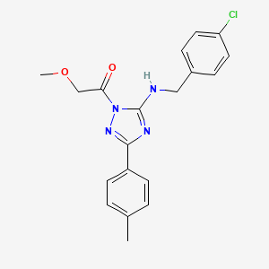 N-(4-chlorobenzyl)-1-(methoxyacetyl)-3-(4-methylphenyl)-1H-1,2,4-triazol-5-amine