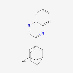 molecular formula C18H20N2 B4193806 2-(1-adamantyl)quinoxaline 