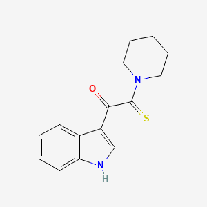 molecular formula C15H16N2OS B4193864 1-(1H-indol-3-yl)-2-(1-piperidinyl)-2-thioxoethanone 
