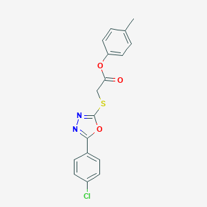 4-Methylphenyl {[5-(4-chlorophenyl)-1,3,4-oxadiazol-2-yl]sulfanyl}acetate