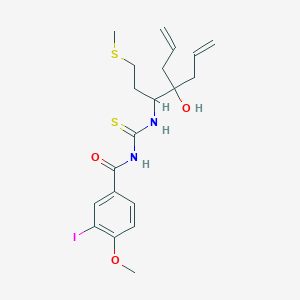 N-[({2-allyl-2-hydroxy-1-[2-(methylthio)ethyl]-4-penten-1-yl}amino)carbonothioyl]-3-iodo-4-methoxybenzamide