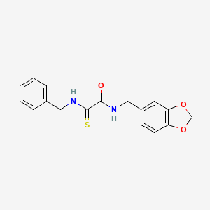 molecular formula C17H16N2O3S B4193972 N-(1,3-benzodioxol-5-ylmethyl)-2-(benzylamino)-2-thioxoacetamide 
