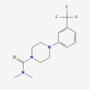 molecular formula C14H18F3N3O B4194084 N,N-dimethyl-4-[3-(trifluoromethyl)phenyl]-1-piperazinecarboxamide 
