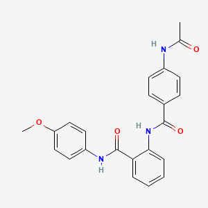 2-{[4-(acetylamino)benzoyl]amino}-N-(4-methoxyphenyl)benzamide