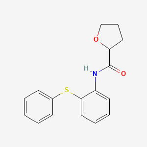 molecular formula C17H17NO2S B4194265 N-[2-(phenylthio)phenyl]tetrahydro-2-furancarboxamide 
