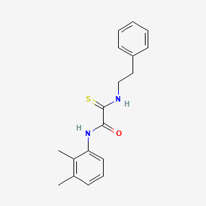 molecular formula C18H20N2OS B4194297 N-(2,3-dimethylphenyl)-2-[(2-phenylethyl)amino]-2-thioxoacetamide 