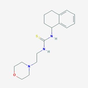 molecular formula C17H25N3OS B4194393 N-[2-(4-morpholinyl)ethyl]-N'-(1,2,3,4-tetrahydro-1-naphthalenyl)thiourea 