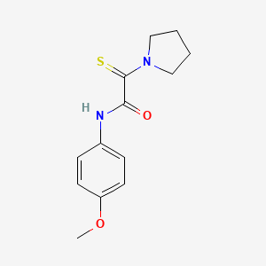 N-(4-methoxyphenyl)-2-(1-pyrrolidinyl)-2-thioxoacetamide