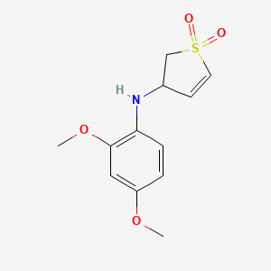 molecular formula C12H15NO4S B4194405 (2,4-dimethoxyphenyl)(1,1-dioxido-2,3-dihydro-3-thienyl)amine 