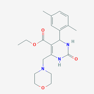 molecular formula C20H27N3O4 B4194454 ethyl 4-(2,5-dimethylphenyl)-6-(4-morpholinylmethyl)-2-oxo-1,2,3,4-tetrahydro-5-pyrimidinecarboxylate 