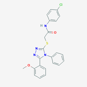 N-(4-chlorophenyl)-2-{[5-(2-methoxyphenyl)-4-phenyl-4H-1,2,4-triazol-3-yl]sulfanyl}acetamide