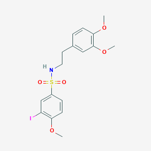 N-[2-(3,4-dimethoxyphenyl)ethyl]-3-iodo-4-methoxybenzenesulfonamide