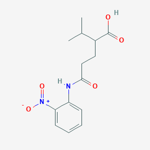 molecular formula C14H18N2O5 B4194605 2-isopropyl-5-[(2-nitrophenyl)amino]-5-oxopentanoic acid 