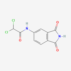 molecular formula C10H6Cl2N2O3 B4194623 2,2-dichloro-N-(1,3-dioxo-2,3-dihydro-1H-isoindol-5-yl)acetamide CAS No. 39089-42-4