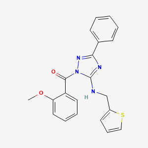 1-(2-methoxybenzoyl)-3-phenyl-N-(2-thienylmethyl)-1H-1,2,4-triazol-5-amine