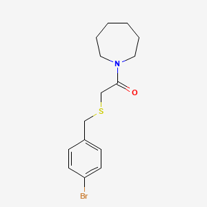 1-{[(4-bromobenzyl)thio]acetyl}azepane