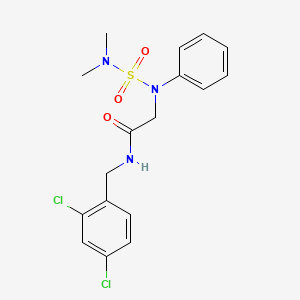 molecular formula C17H19Cl2N3O3S B4194648 N~1~-(2,4-dichlorobenzyl)-N~2~-[(dimethylamino)sulfonyl]-N~2~-phenylglycinamide 
