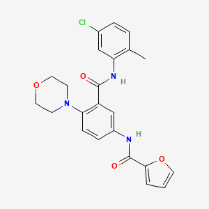 N-[3-{[(5-chloro-2-methylphenyl)amino]carbonyl}-4-(4-morpholinyl)phenyl]-2-furamide