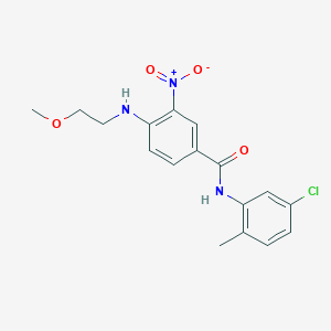 N-(5-chloro-2-methylphenyl)-4-[(2-methoxyethyl)amino]-3-nitrobenzamide