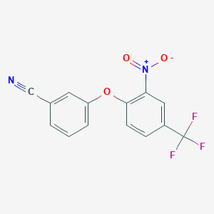 3-[2-nitro-4-(trifluoromethyl)phenoxy]benzonitrile