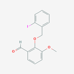 molecular formula C15H13IO3 B4194942 2-[(2-iodobenzyl)oxy]-3-methoxybenzaldehyde 