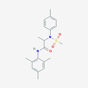 molecular formula C20H26N2O3S B4194947 N~1~-mesityl-N~2~-(4-methylphenyl)-N~2~-(methylsulfonyl)alaninamide 