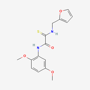 molecular formula C15H16N2O4S B4194965 N-(2,5-dimethoxyphenyl)-2-[(2-furylmethyl)amino]-2-thioxoacetamide 