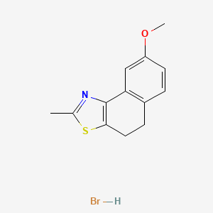 molecular formula C13H14BrNOS B4194985 8-methoxy-2-methyl-4,5-dihydronaphtho[1,2-d][1,3]thiazole hydrobromide 