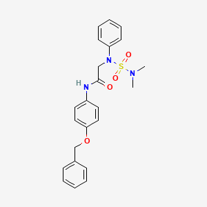 N~1~-[4-(benzyloxy)phenyl]-N~2~-[(dimethylamino)sulfonyl]-N~2~-phenylglycinamide