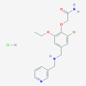 2-(2-bromo-6-ethoxy-4-{[(3-pyridinylmethyl)amino]methyl}phenoxy)acetamide hydrochloride