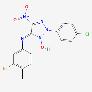 molecular formula C15H11BrClN5O3 B4195129 N-(3-bromo-4-methylphenyl)-2-(4-chlorophenyl)-5-nitro-2H-1,2,3-triazol-4-amine 3-oxide 