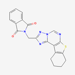 2-(8,9,10,11-tetrahydro[1]benzothieno[3,2-e][1,2,4]triazolo[1,5-c]pyrimidin-2-ylmethyl)-1H-isoindole-1,3(2H)-dione