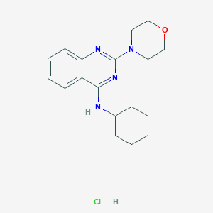 N-cyclohexyl-2-(4-morpholinyl)-4-quinazolinamine hydrochloride