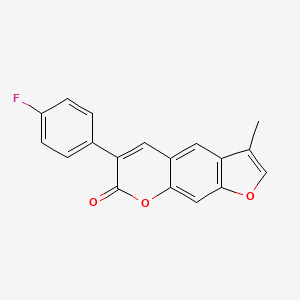molecular formula C18H11FO3 B4195312 6-(4-fluorophenyl)-3-methyl-7H-furo[3,2-g]chromen-7-one 