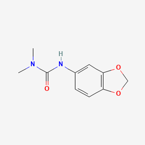 molecular formula C10H12N2O3 B4195436 N'-1,3-benzodioxol-5-yl-N,N-dimethylurea 