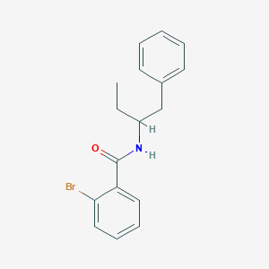 molecular formula C17H18BrNO B4195490 N-(1-benzylpropyl)-2-bromobenzamide 