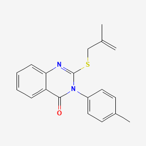 3-(4-methylphenyl)-2-[(2-methylprop-2-en-1-yl)sulfanyl]quinazolin-4(3H)-one