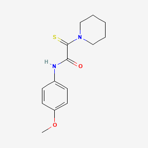 molecular formula C14H18N2O2S B4195570 N-(4-methoxyphenyl)-2-(1-piperidinyl)-2-thioxoacetamide 