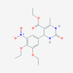 ethyl 4-(3,4-diethoxy-5-nitrophenyl)-6-methyl-2-oxo-3,4-dihydro-1H-pyrimidine-5-carboxylate