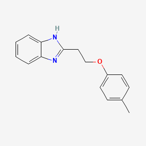 molecular formula C16H16N2O B4195620 2-[2-(4-methylphenoxy)ethyl]-1H-benzimidazole 