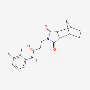 molecular formula C20H24N2O3 B4195641 N-(2,3-dimethylphenyl)-3-(3,5-dioxo-4-azatricyclo[5.2.1.0~2,6~]dec-4-yl)propanamide 