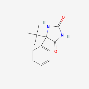 molecular formula C13H16N2O2 B4195658 5-tert-butyl-5-phenyl-2,4-imidazolidinedione 