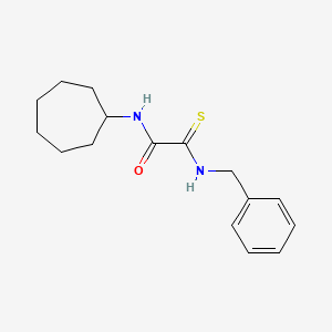molecular formula C16H22N2OS B4195747 2-(benzylamino)-N-cycloheptyl-2-thioxoacetamide 